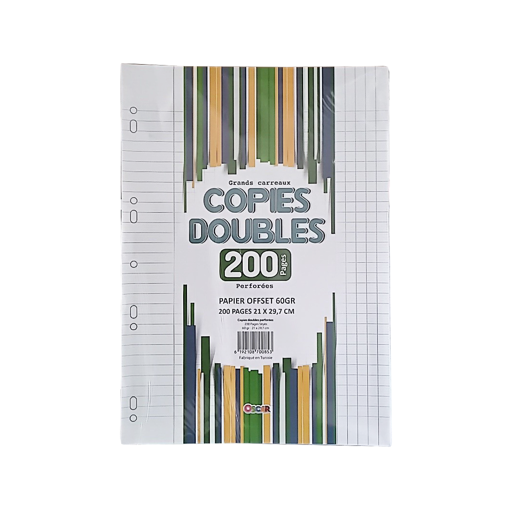 P0402001 - COPIE DOUBLE PERF A4 200P SEYES