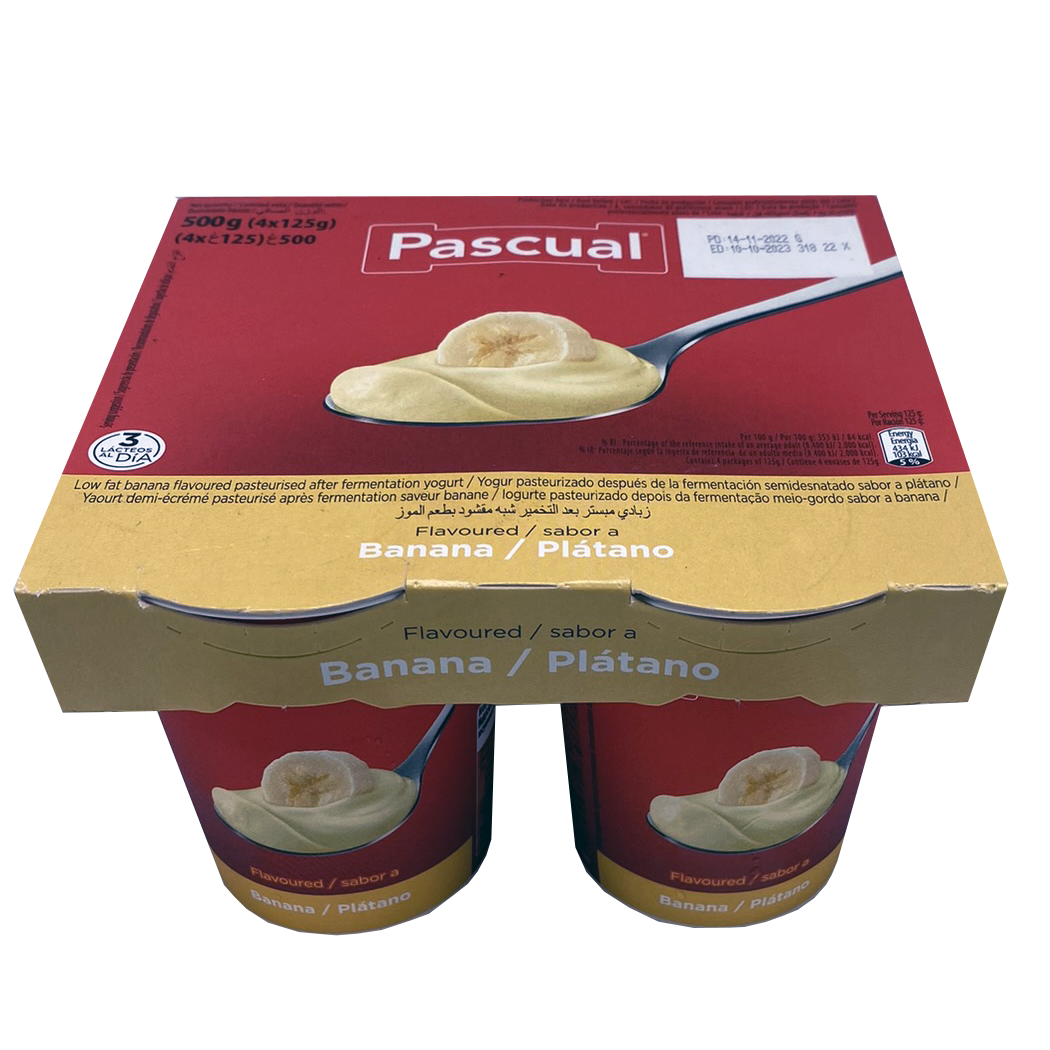 A1007003 - PASCUAL YAOURT BANANE 4X125G