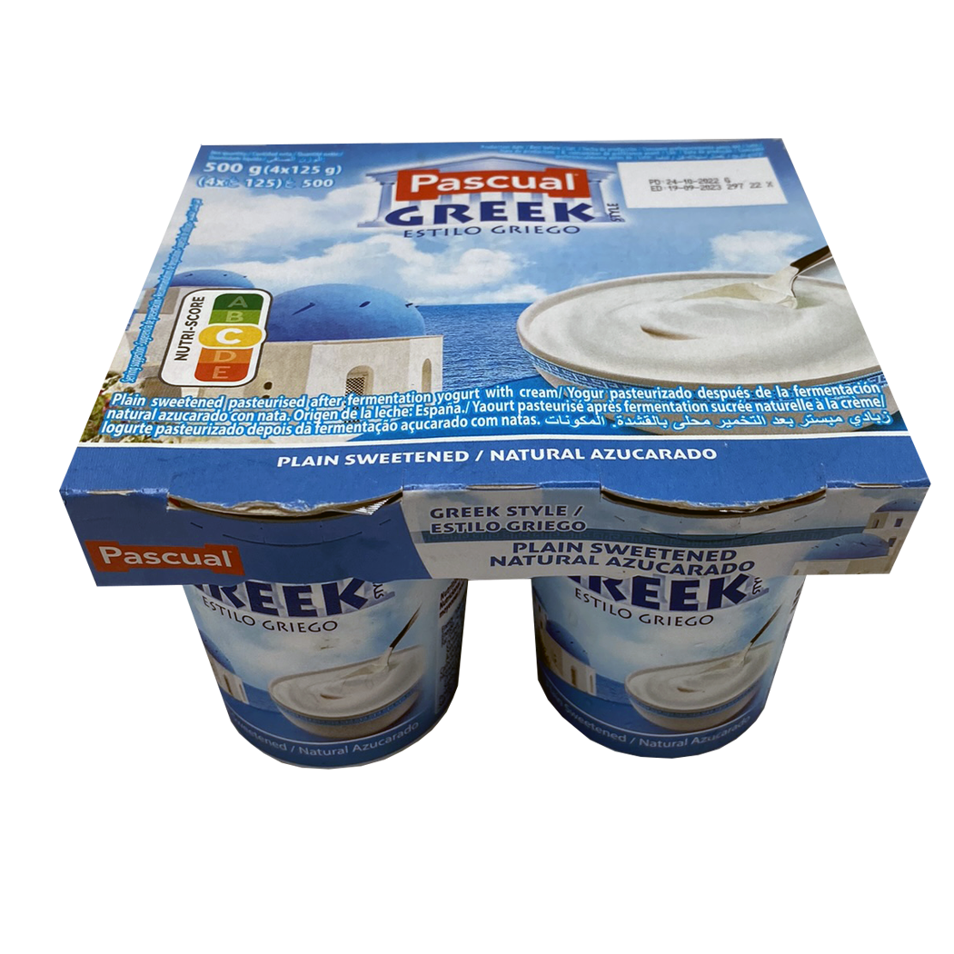 A1007007 - PASCUAL GREC NATURE SUCRE 4X120G
