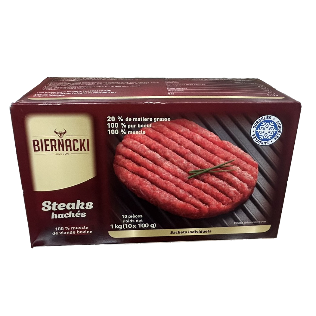 A1203013 - STEAK HACHE 20% MG 10X100GR FRANSA