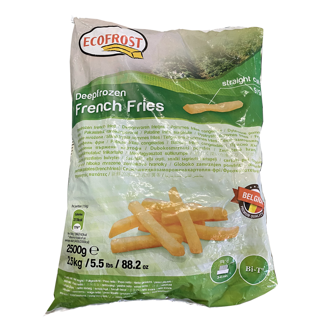 A1204005 - FRITES ECOFROST 9*9 2.5 KG