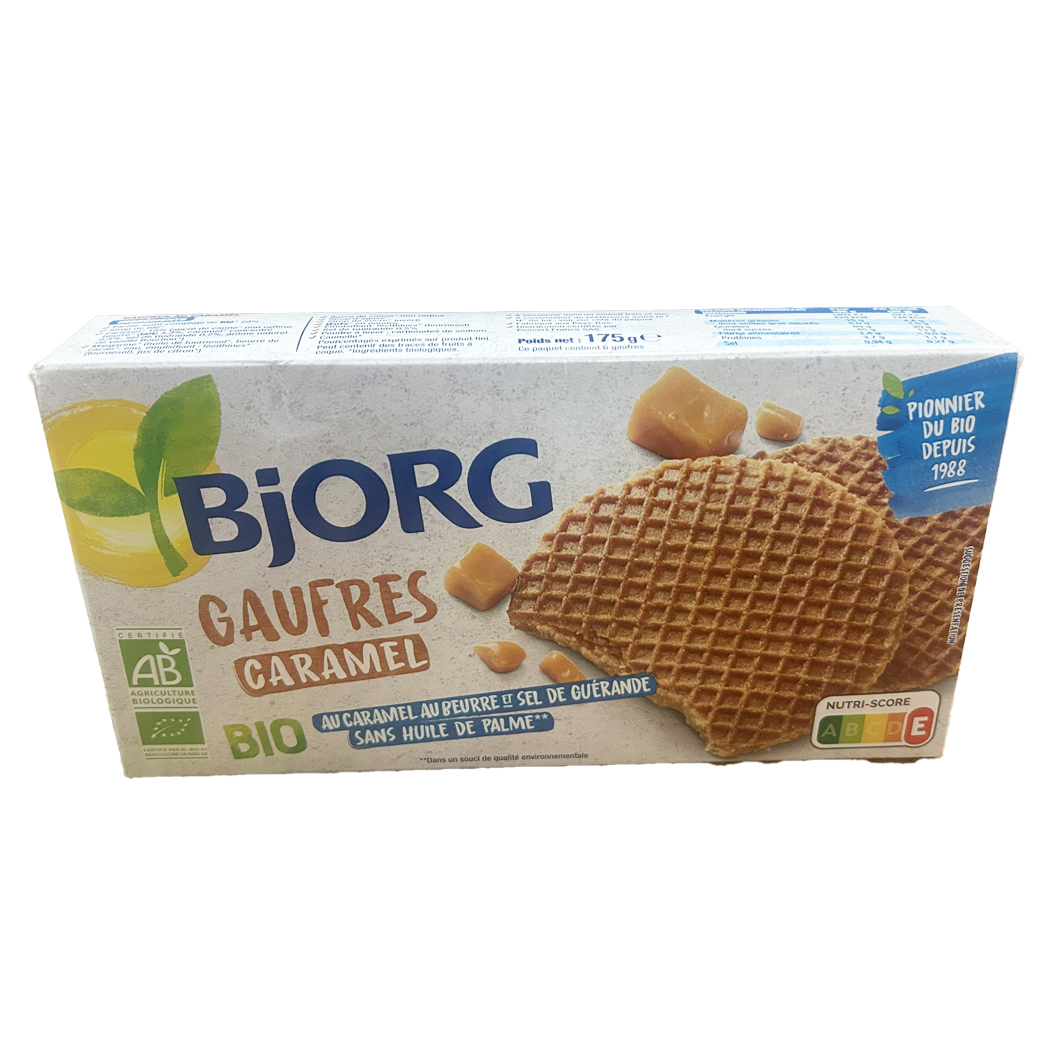 A1242046 - BF GAUFRE BJORG CARAMEL PQT DE 175GR