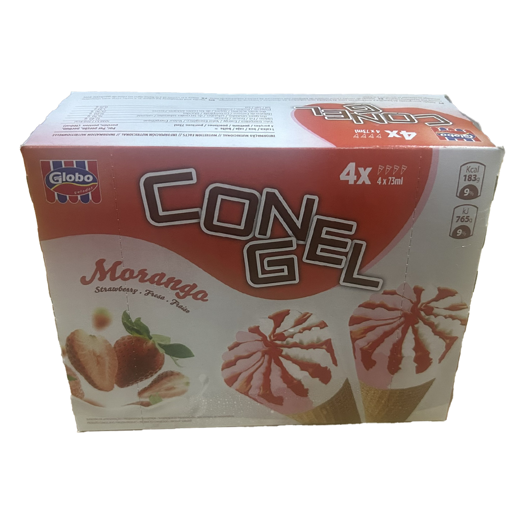 A1601024 - GLOBO CONE 75ML FRAISE (X4)