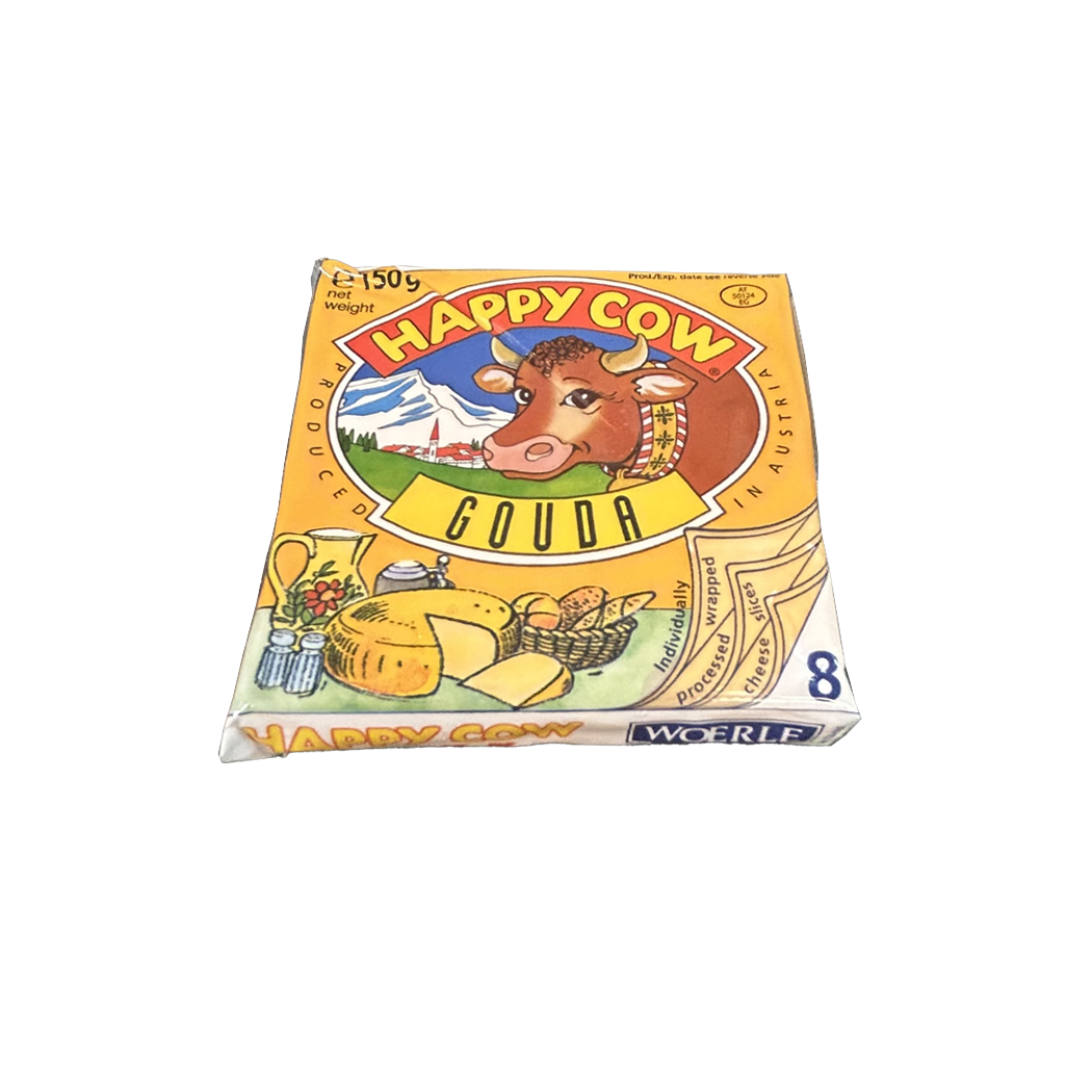 A2102065 - GOUDA SACHET 150G 8 TRANCHES HAPPY COW