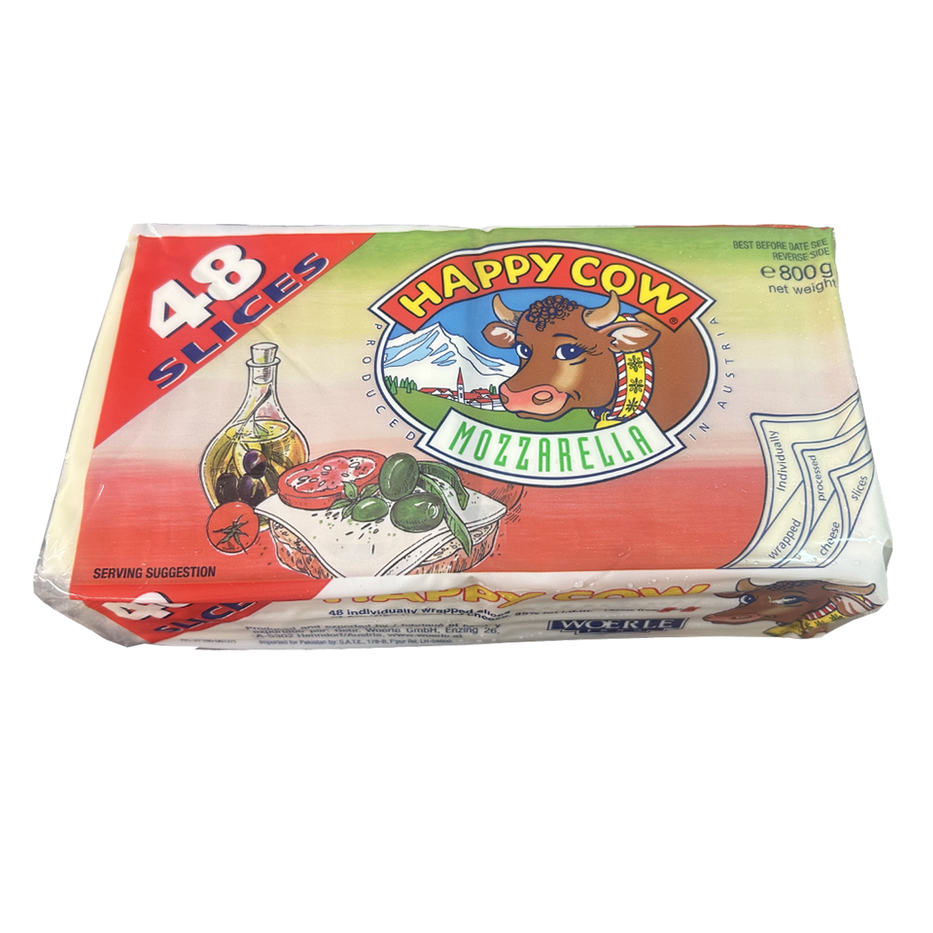 A2103102 - MOZZARELLA SACHET 800G 48 TRANCHES HAPPY COW