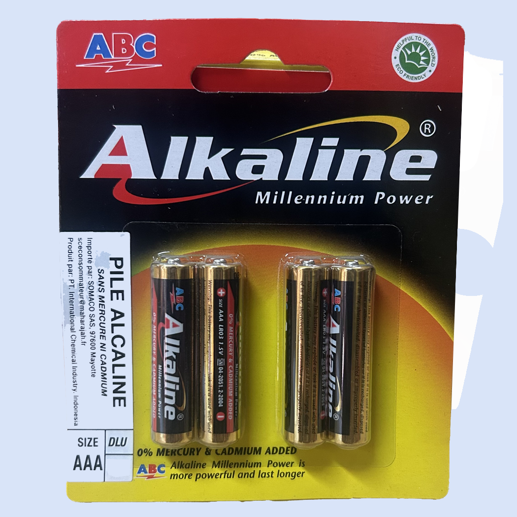 E0406006 - PT INTER - PILE ABC LR03-4B ALKALINE