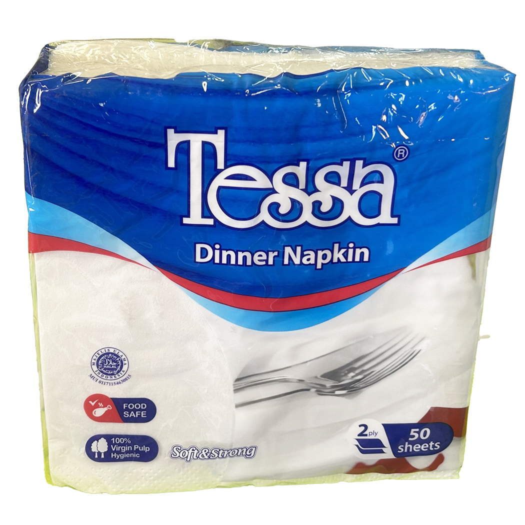M0914012 - PT GRAHA - TESSA SERVIETTE PAPIER 30X30 X50 1 PLIS