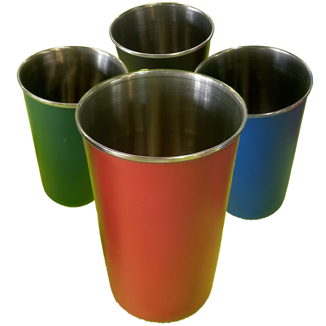 M0918017 - KES VERRE INOX COLORE (ROUGE/BLEU/NOIR/VERT)