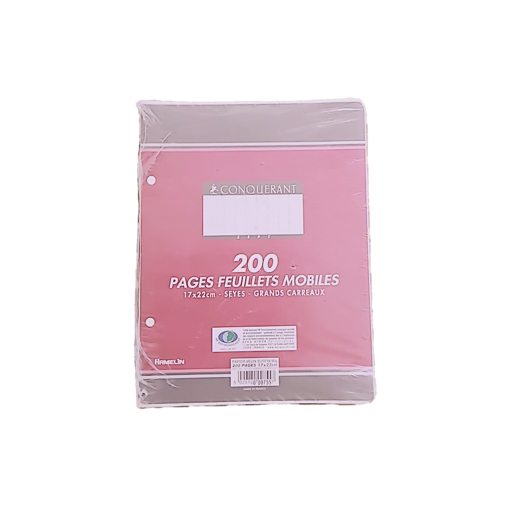 P0402001 - COPIE DOUBLE PERF A4 200P SEYES