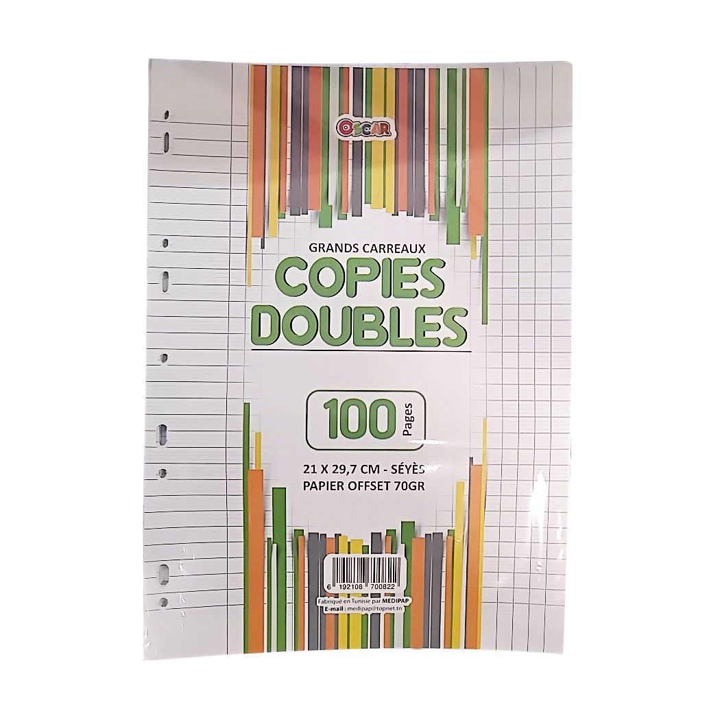 P0402006 - COPIE DOUBLE PERF A4 100P SEYES