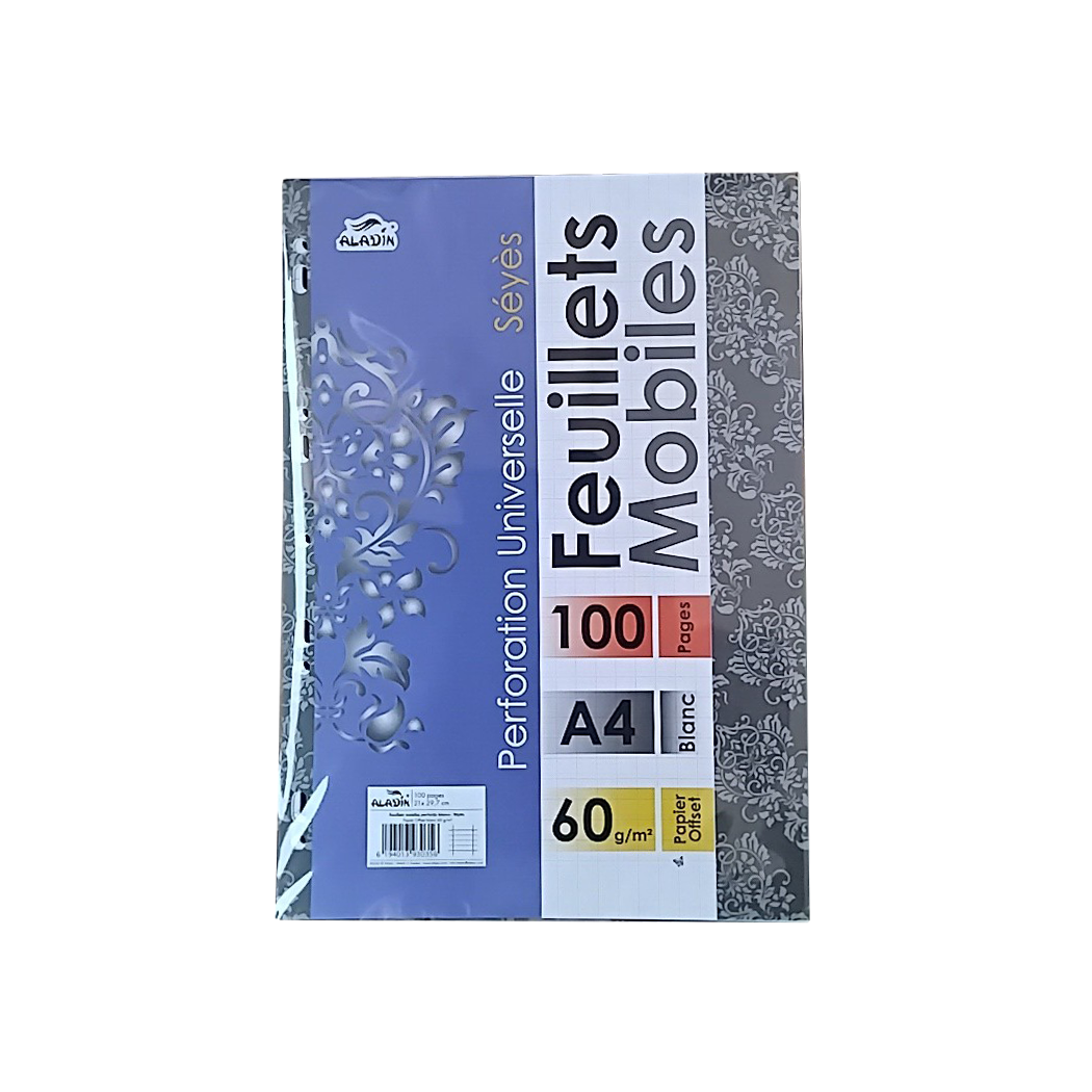 P0403003 - FEUILLE MOBILE A4 BLC 100P SEYES