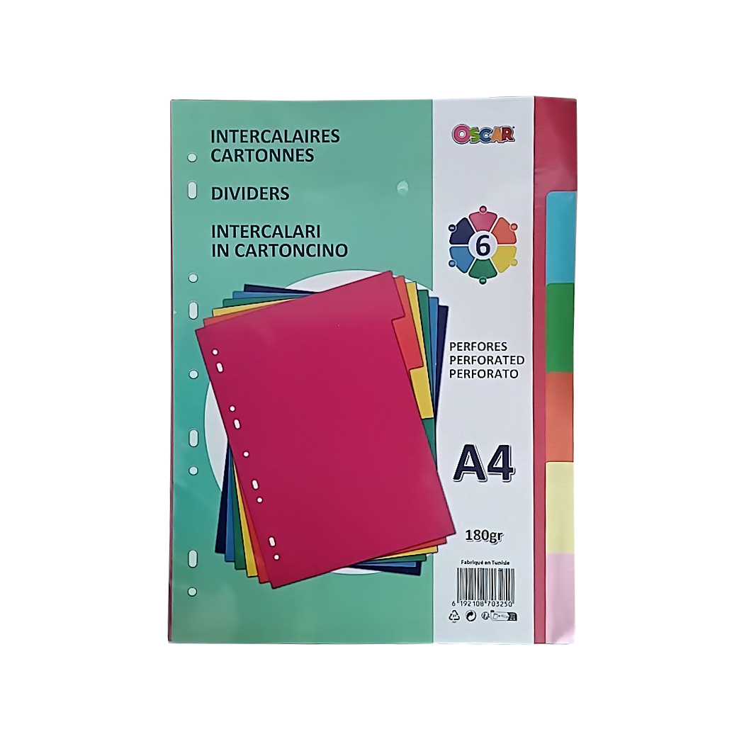 P0610006 - JEUX INTERCALAIRES CARTE IMPRIME 6 POSITIONS