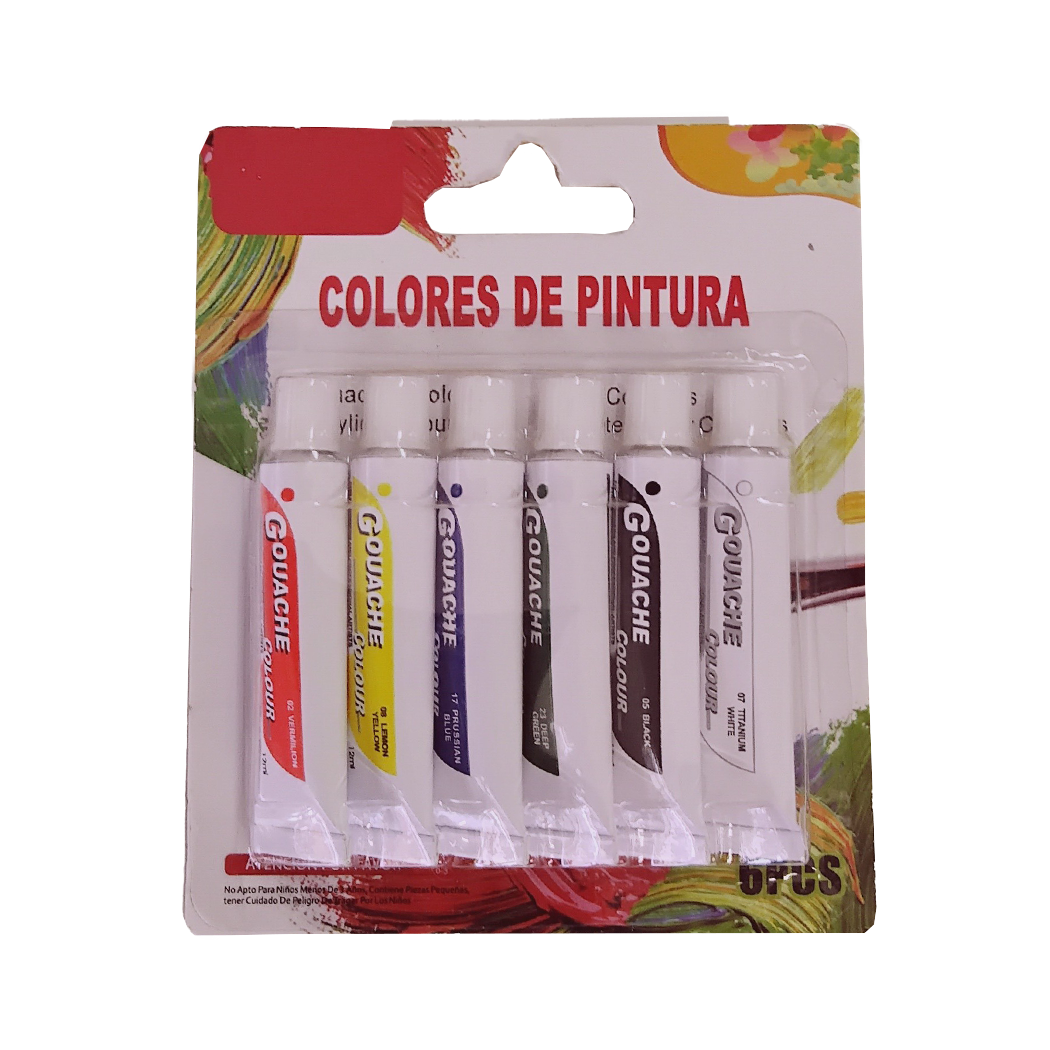 P0611024 - PEINTURE GOUACHE 12ML 5PCES AN0593