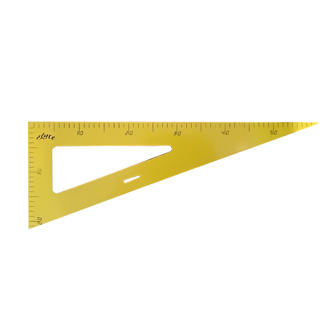 P0615004 - EQUERRE PLAST JAUNE 60░ GRAD