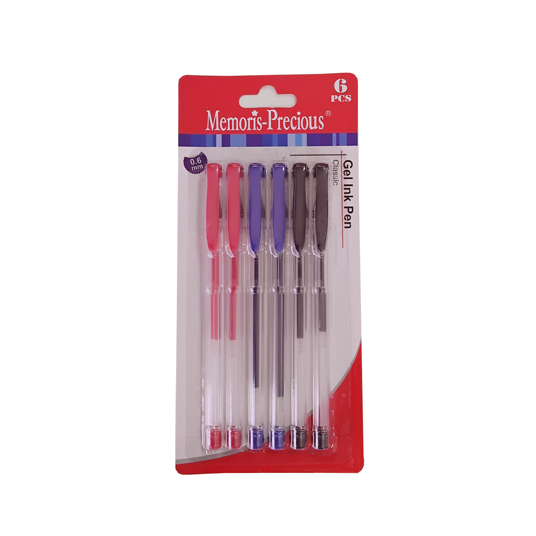 P0710004 - STYLO ENCRE GEL - 6 PCES MF936601J-6