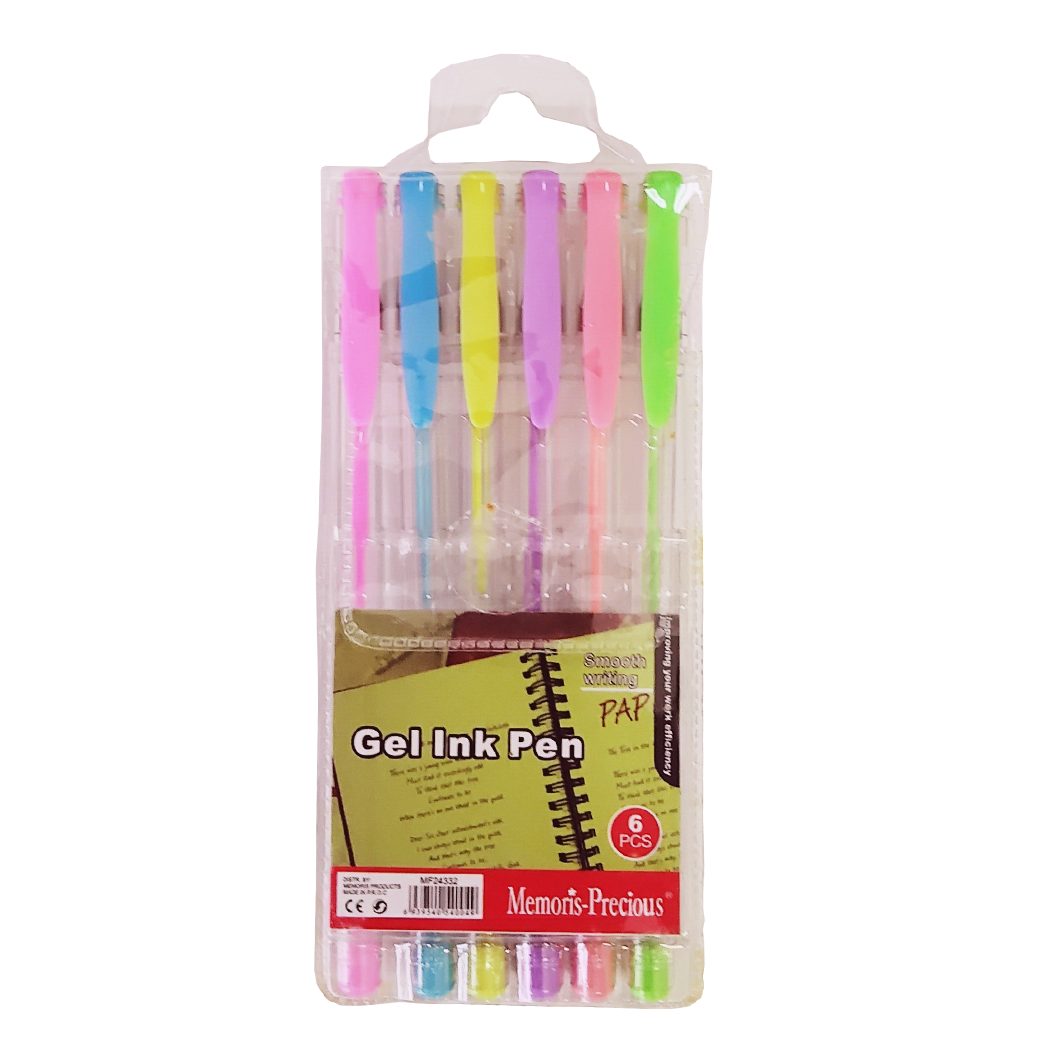 P0710005 - STYLO ENCRE GEL - 6PCES MF24332