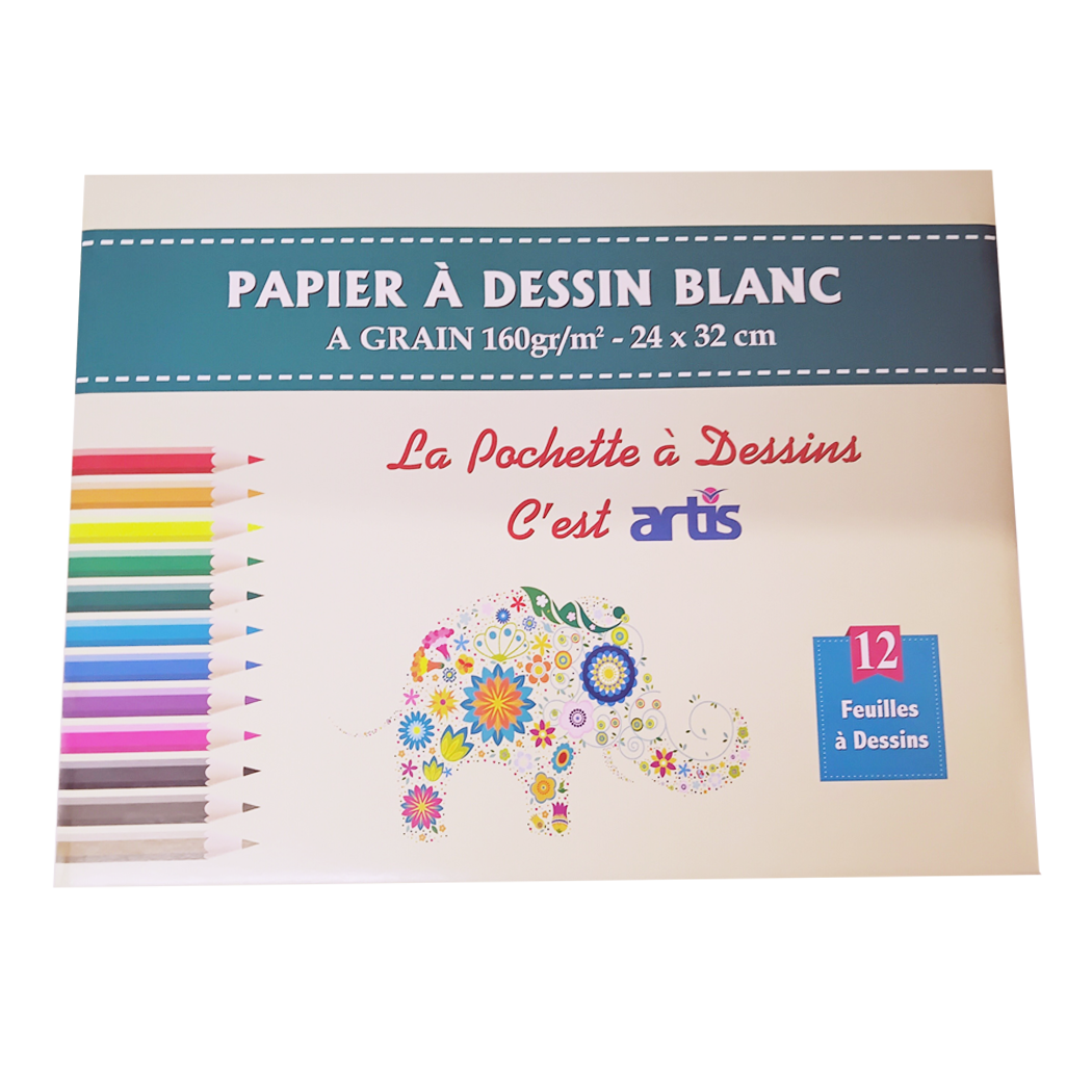 P9904003 - PAPIER DESS BL 24X32 160ET 200 GR/12