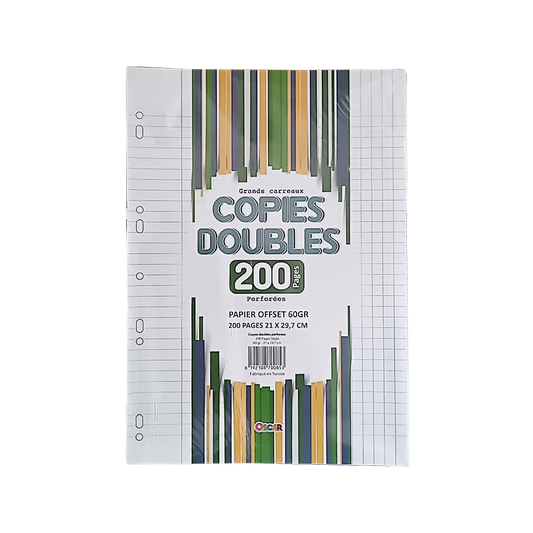 P0402001 - COPIE DOUBLE PERF A4  200P SEYES