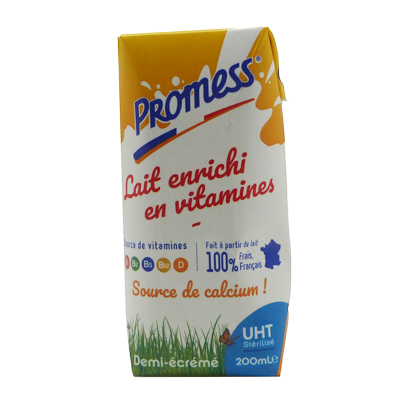 A0801018 - LAIT PROMESS 1/2  ECREME VITAMINES 200ML