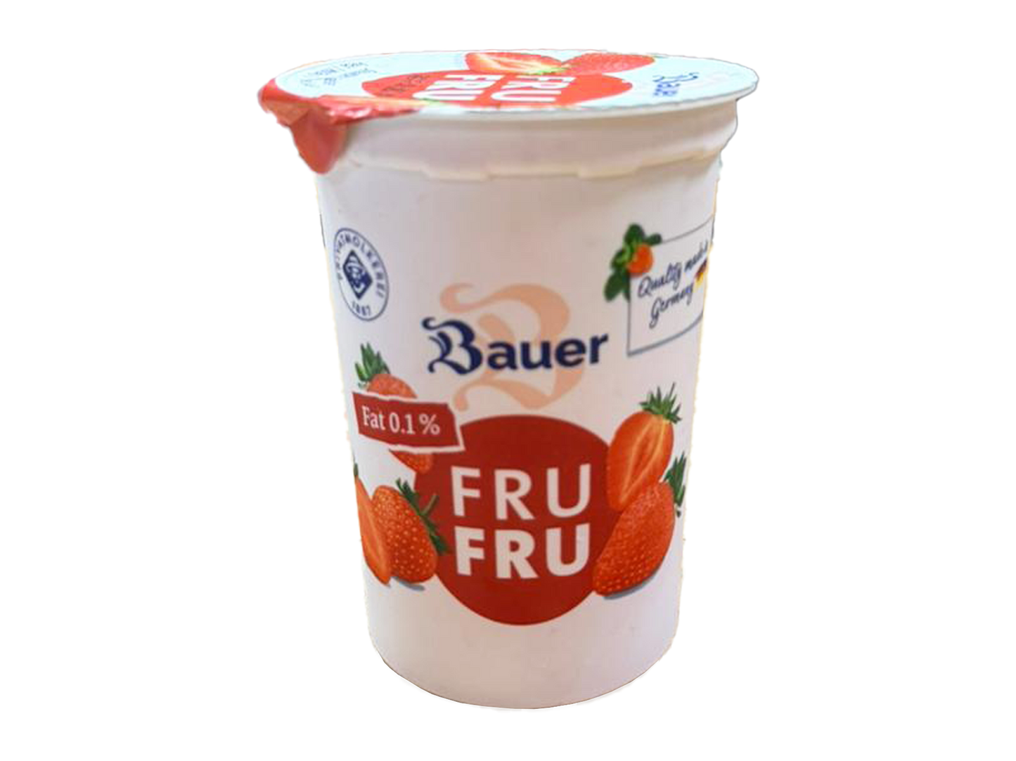 A1005101 - BAUER DESSERT LACTE 500G-FRAISE-PECHE/PASSION