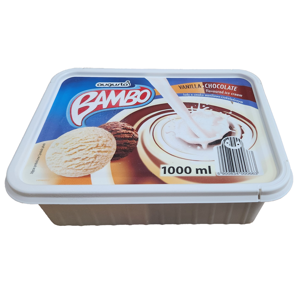 A1601029 - BAMBO GLACE VANILLE CHOCOLAT 1L
