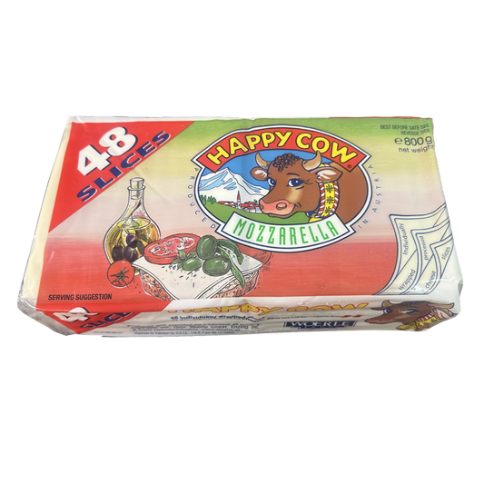 A2103102 - MOZZARELLA SACHET 800G 48 TRANCHES HAPPY COW