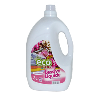 N0499013 - LESSIVE LIQUIDE ECOTOP 3L FLORAL