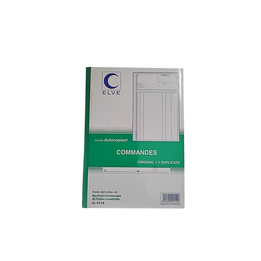 P0108001 - CARNET COMMANDES 297/210 3EX-13107E