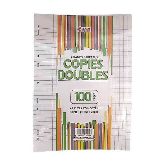 P0402006 - COPIE DOUBLE PERF A4 100P SEYES