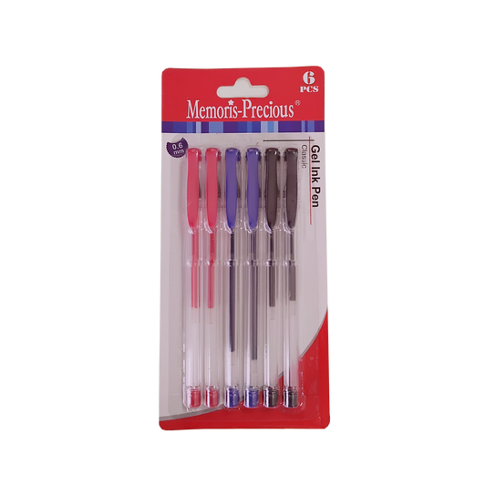 P0710004 - STYLO ENCRE GEL - 6 PCES MF936601J-6